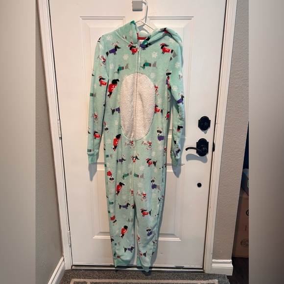 Christmas onesie pjs with cute dogs! - Picture 1 of 3